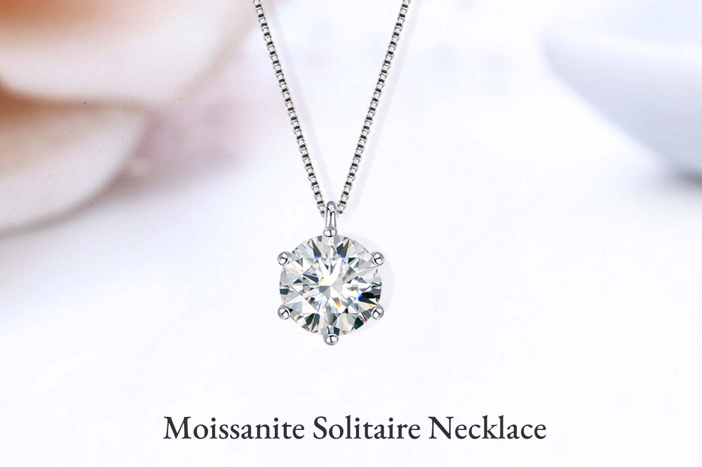 モアサナイト ネックレス 0.5ct