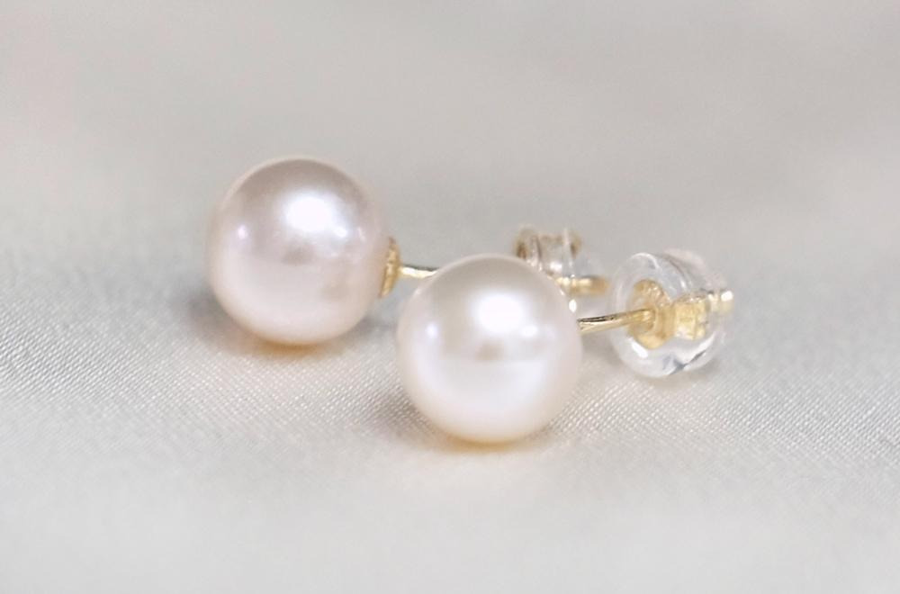 K18 一粒 パールピアス